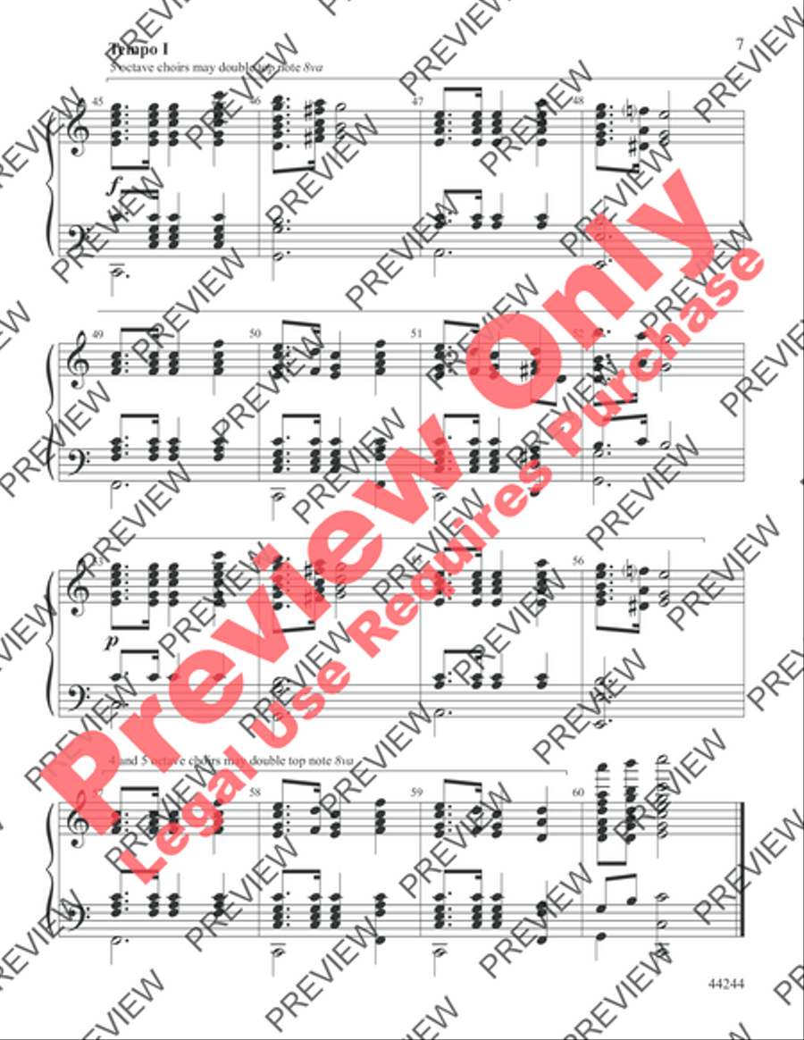Mazurka, Opus 68, No. 3 Mazurka, Opus 68, No. 3 Handbell Choir scores gallery preview page 7