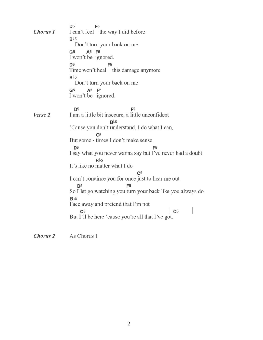 Faint Acoustic Guitar scores gallery preview page 2