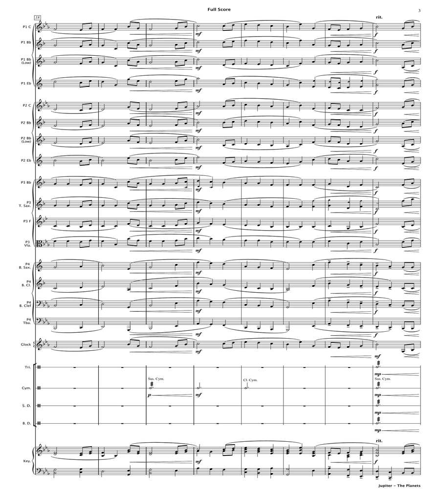 Jupiter - The Planets (Flexible Instrumentation) image number null