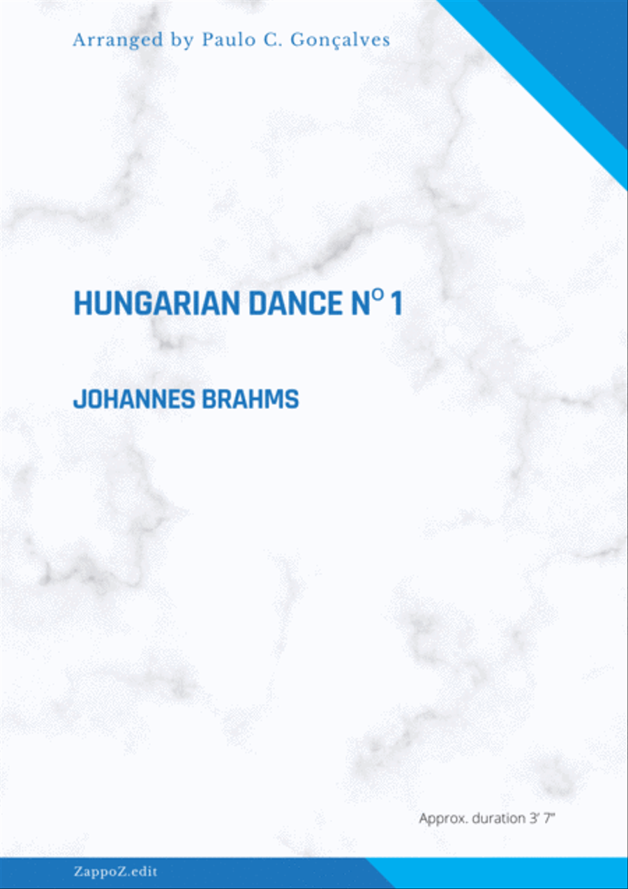 HUNGARIAN DANCE Nº 1 HUNGARIAN DANCE Nº 1 Concert Band scores gallery preview page 1