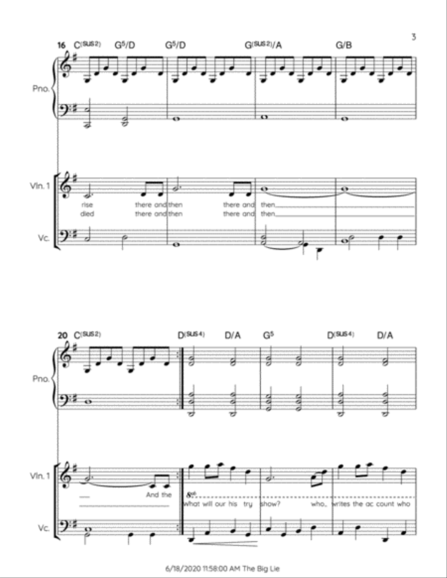 The Big Lie Piano Trio scores gallery preview page 3