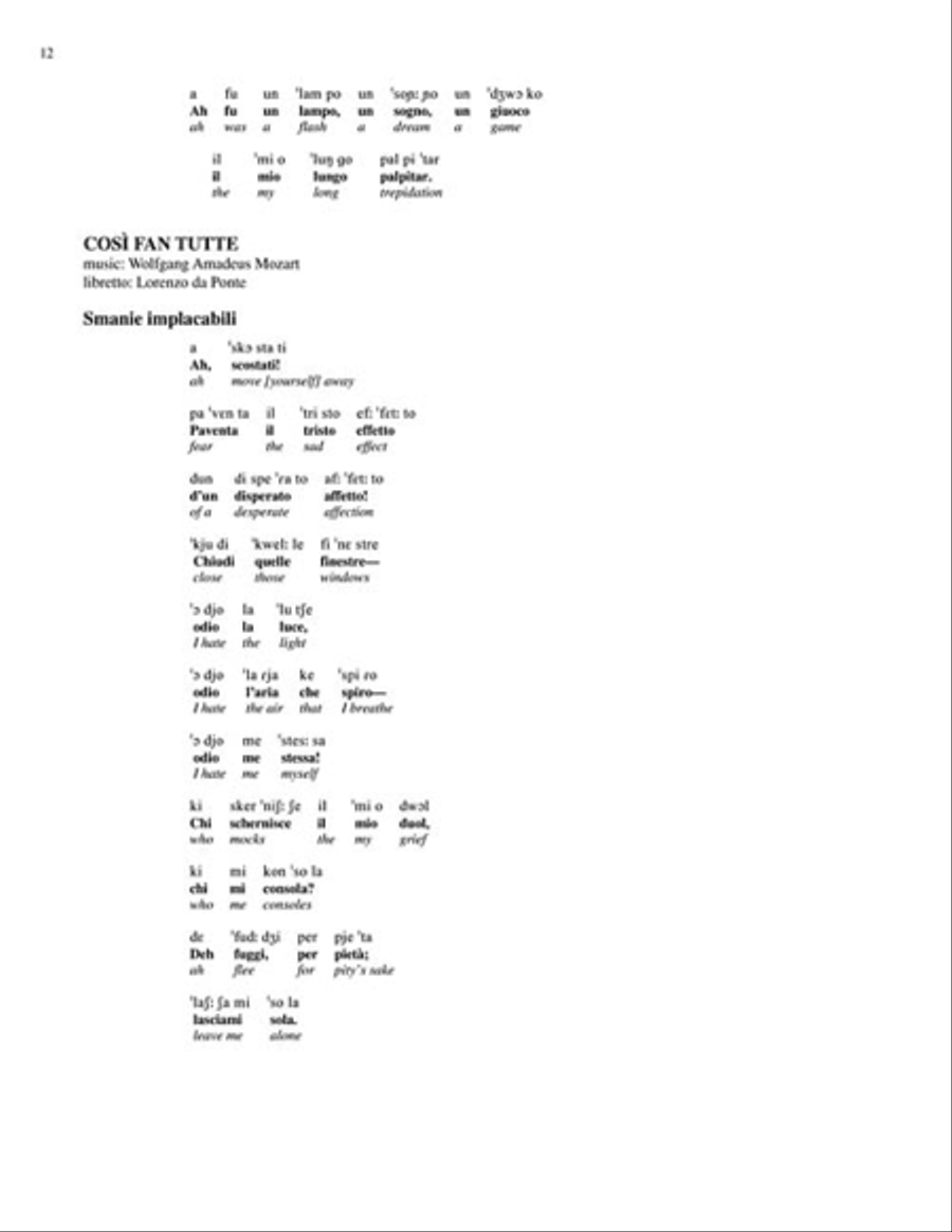 Diction Coach – G. Schirmer Opera Anthology (Arias for Mezzo-Soprano) Mezzo-Soprano Voice scores gallery preview page 5