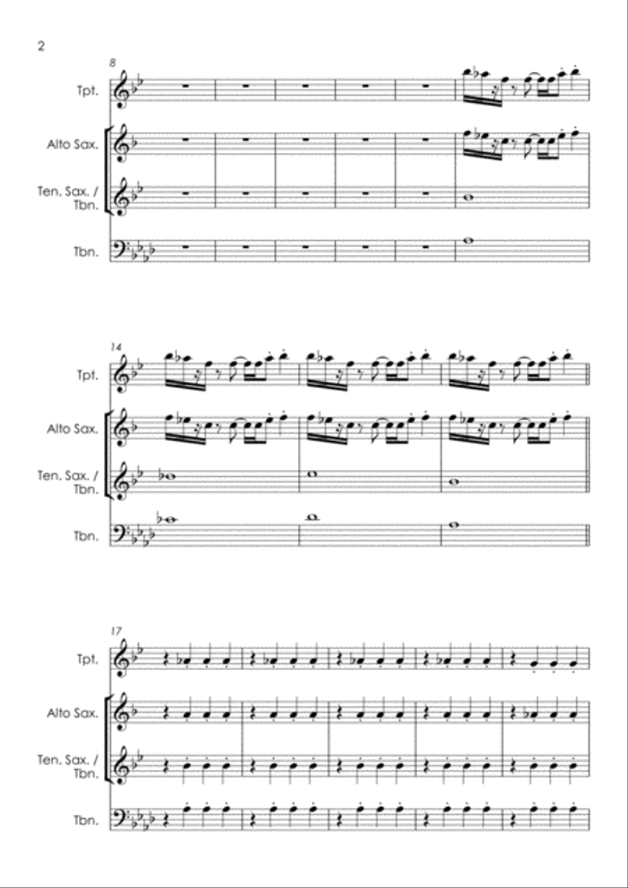 Hold On I'm Comin' Tenor Saxophone scores gallery preview page 4