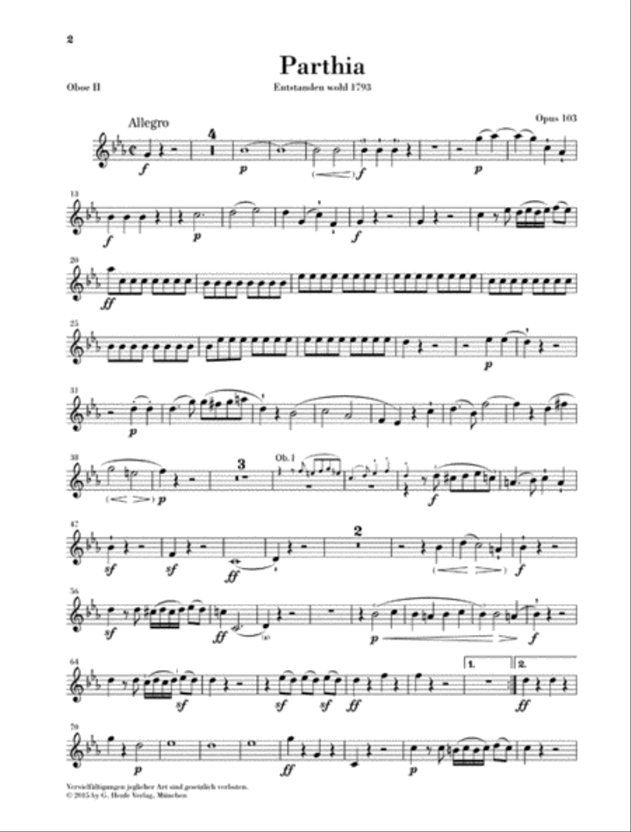 Parthia Op. 103 - Rondo WoO 25 Chamber Music scores gallery preview page 9