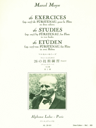 26 Exercices (Op. 107) de Furstenau, pour la Flute - Vol. 2