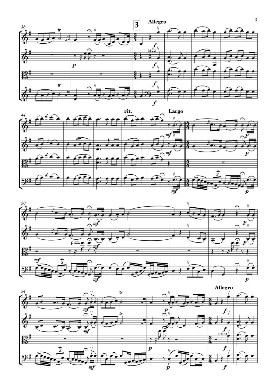 La Musica Notturna Delle Strade di Madrid String Quartet scores gallery preview page 4