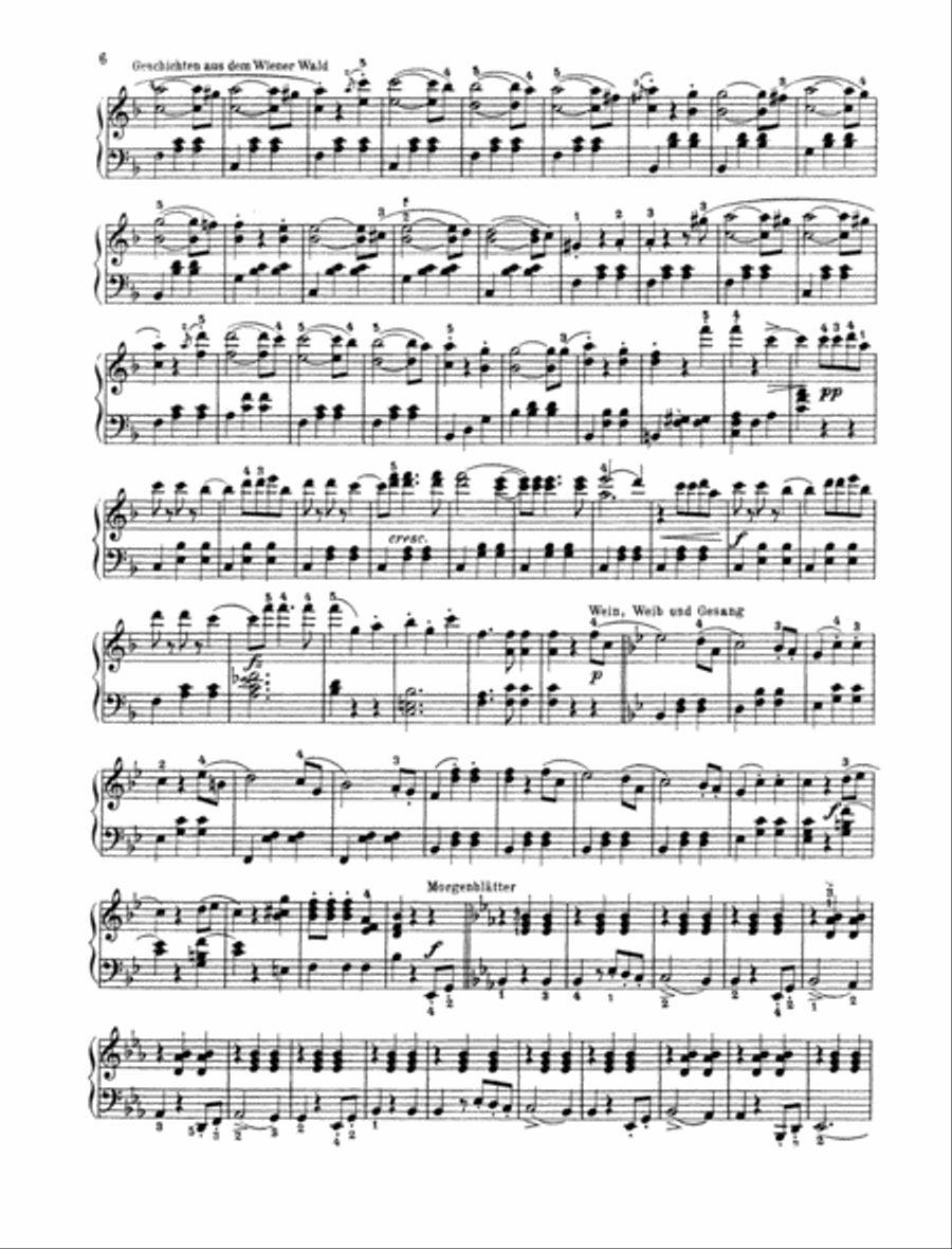 Strauß-Walzer Piano Solo scores gallery preview page 5