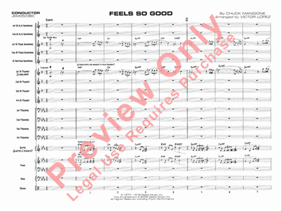 Feels So Good Feels So Good Jazz Ensemble scores gallery preview page 4