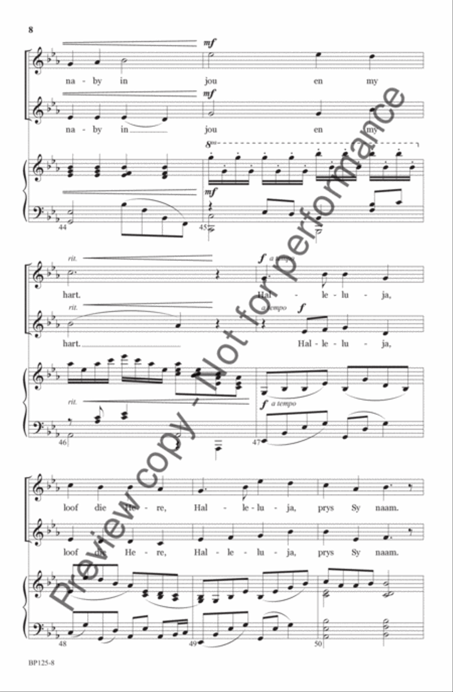 Halleluja, Loof Die Here - SA SA scores gallery preview page 9