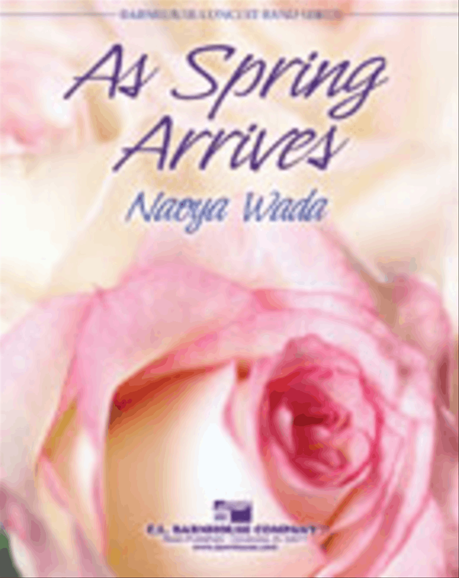 As Spring Arrives As Spring Arrives Concert Band scores gallery preview page 1