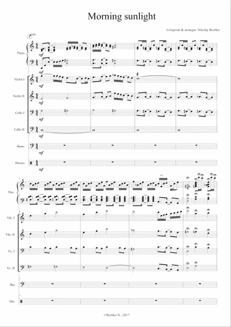 Morning Sunlight Morning Sunlight Jazz Ensemble scores gallery preview page 2