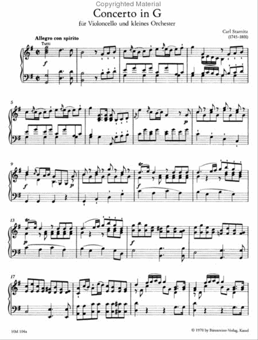 Violoncello-Konzert Nr.1 fur den Konig von Preussen G major Piano scores gallery preview page 2