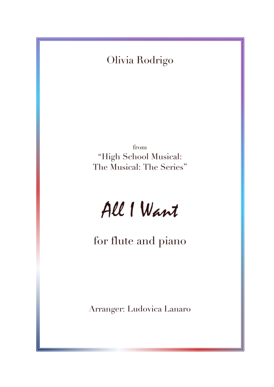 All I Want Flute Solo scores gallery preview page 1
