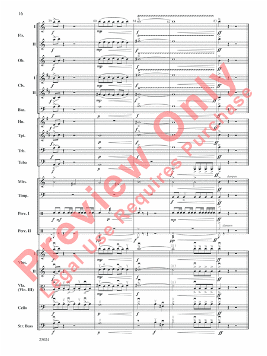 Symphonic Statement Full Orchestra scores gallery preview page 18