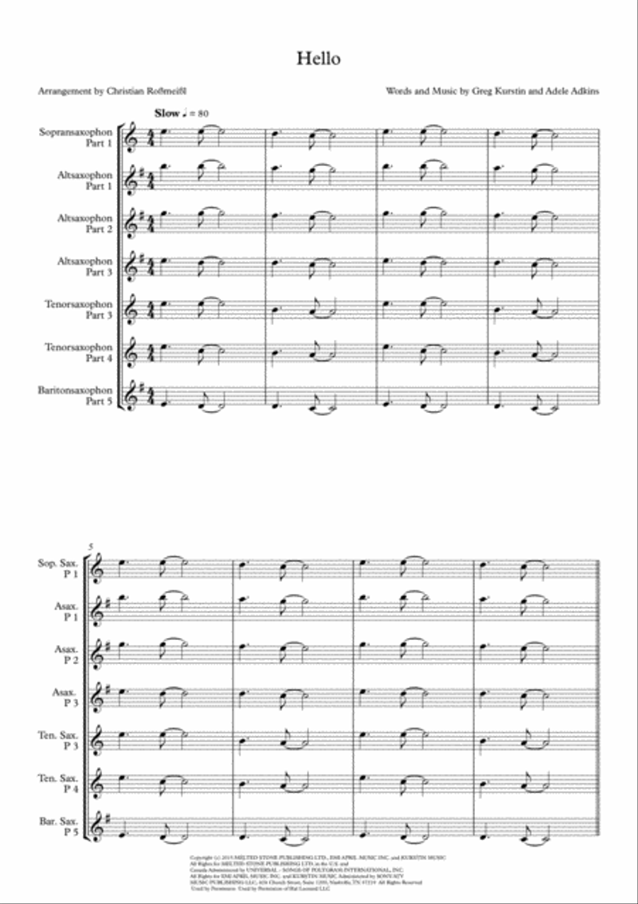 Hello Woodwind Quintet scores gallery preview page 2