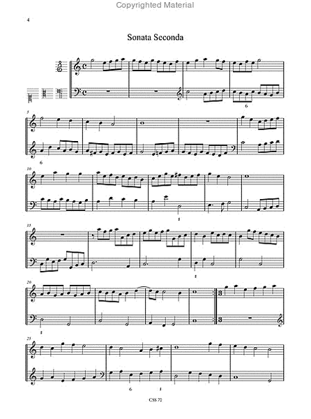 8 Sonatas from "Il primo libro de Motetti" (Venezia 1620) for Violin (Cornett, Treble Recorder in G) and Continuo