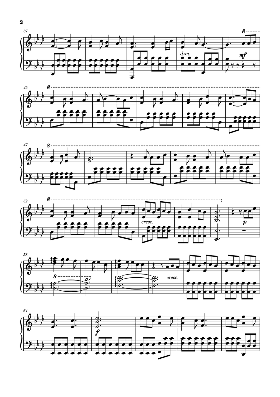 Depois Do Universo Piano Solo scores gallery preview page 2