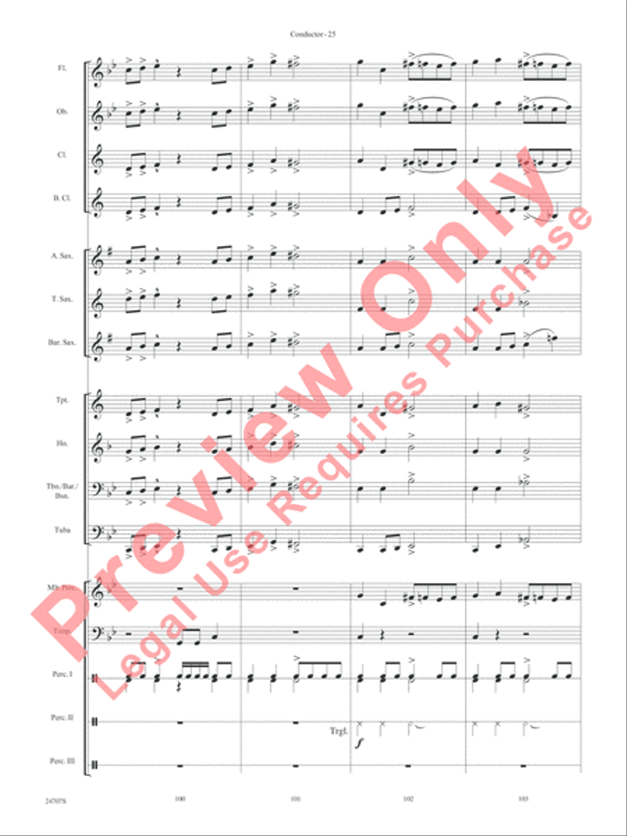 Hooroosh! Concert Band scores gallery preview page 27