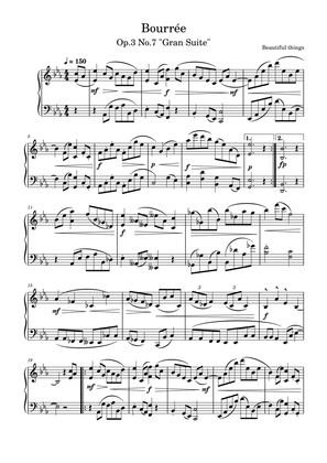 Bourrée-Beautiful things Op.3 No.7