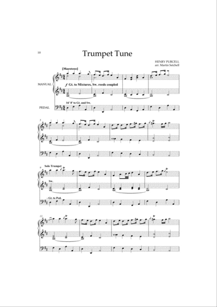 A Purcell Organ Album Organ Solo scores gallery preview page 3