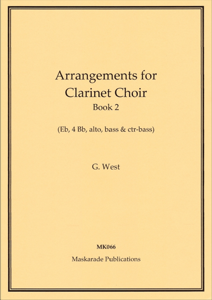 Arrangements for Clarinet Choir - Book 2 Clarinet Choir scores gallery preview page 1