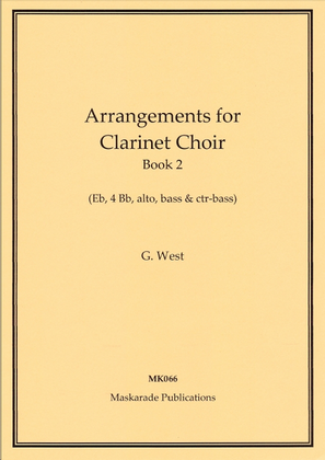 Book cover for Arrangements for Clarinet Choir - Book 2