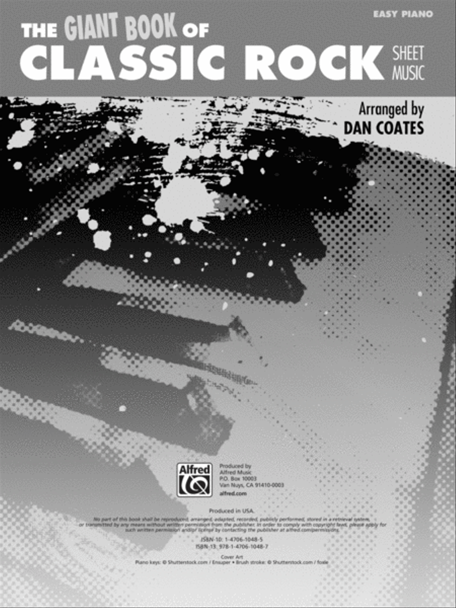 The Giant Book of Classic Rock Sheet Music Easy Piano scores gallery preview page 2