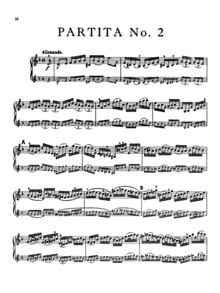 Book cover for Bach: Six Sonatas and Partitas - Partita No. 2