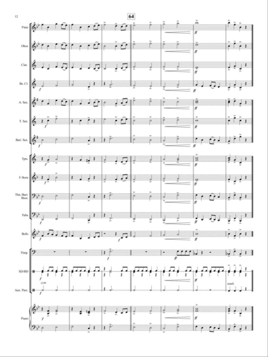 March Mania Concert Band scores gallery preview page 11