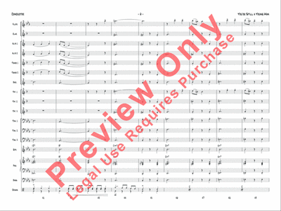 You're Still a Young Man Jazz Ensemble scores gallery preview page 7