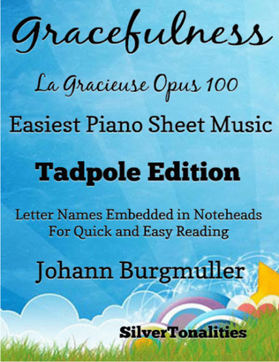 Book cover for Gracefulness La Gracieuse Op 100 Easiest Piano Sheet Music 2nd Edition