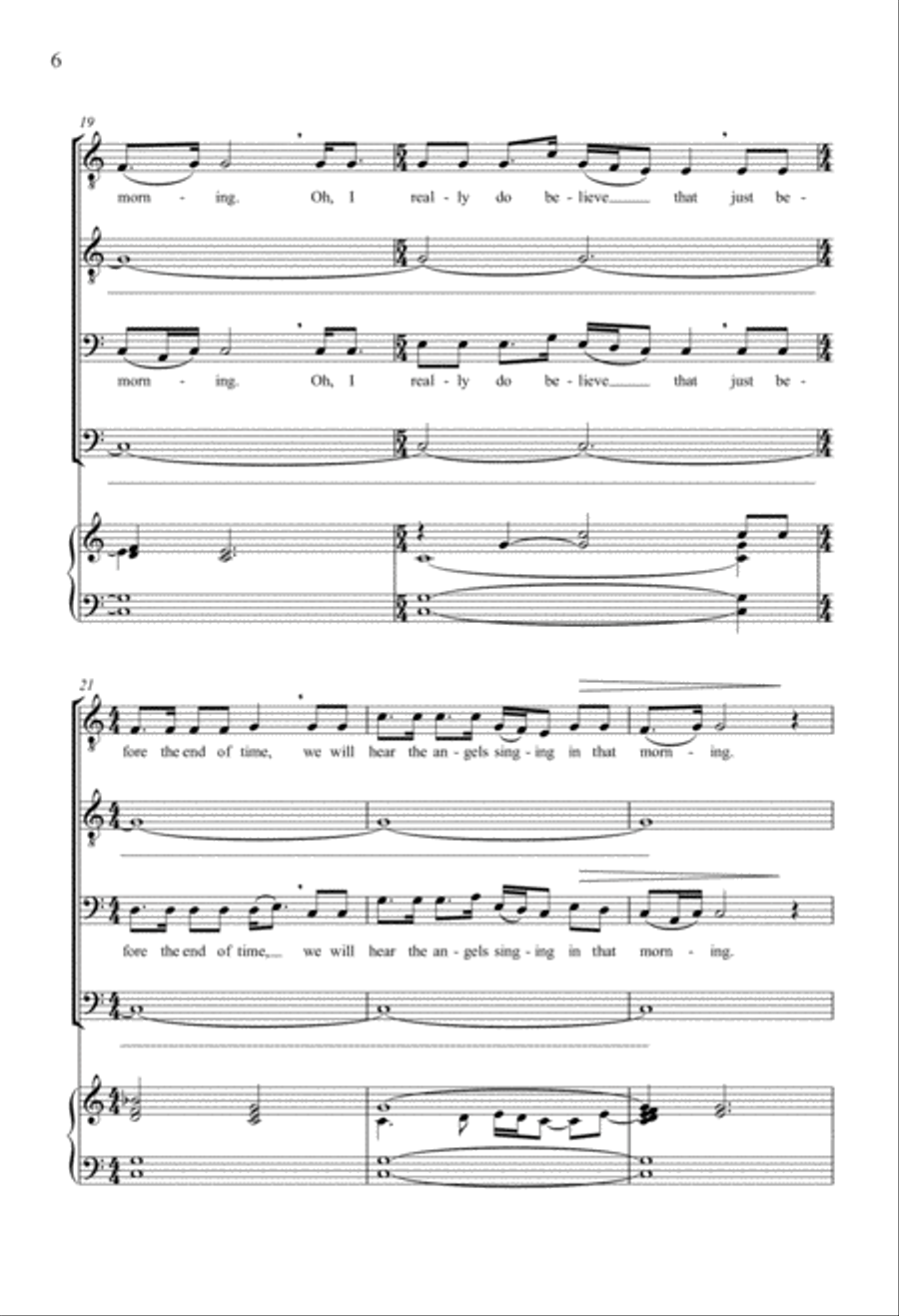 No Time TTBB scores gallery preview page 4