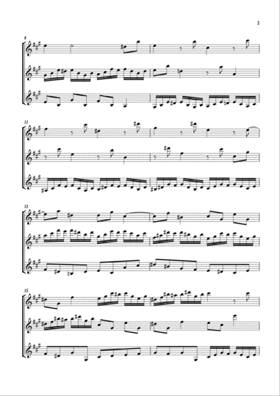 Trio BWV 1040 Trio BWV 1040 Small Ensemble scores gallery preview page 3