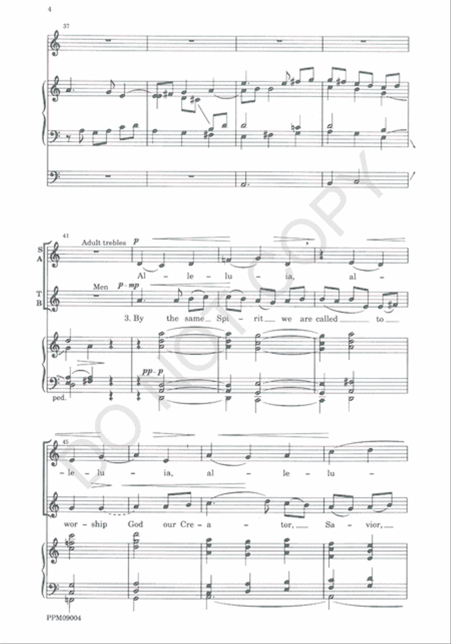 Over the Chaos of Empty Waters 4-Part scores gallery preview page 6