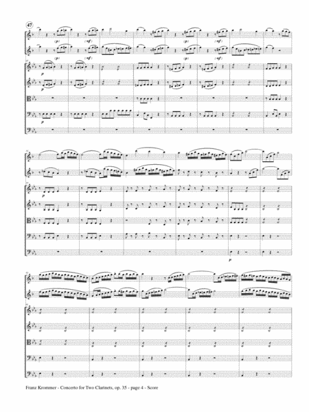 Concerto for Two Clarinets and Strings, op. 35