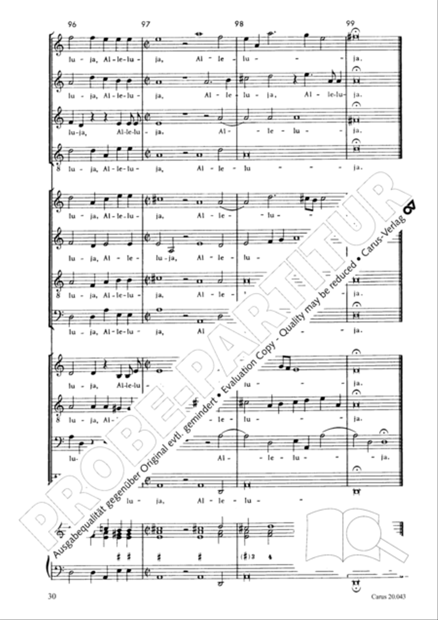 Nicht uns, Herr, sondern deinen Namen 4-Part scores gallery preview page 31