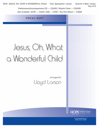 Book cover for Jesus, Oh, What a Wonderful Child