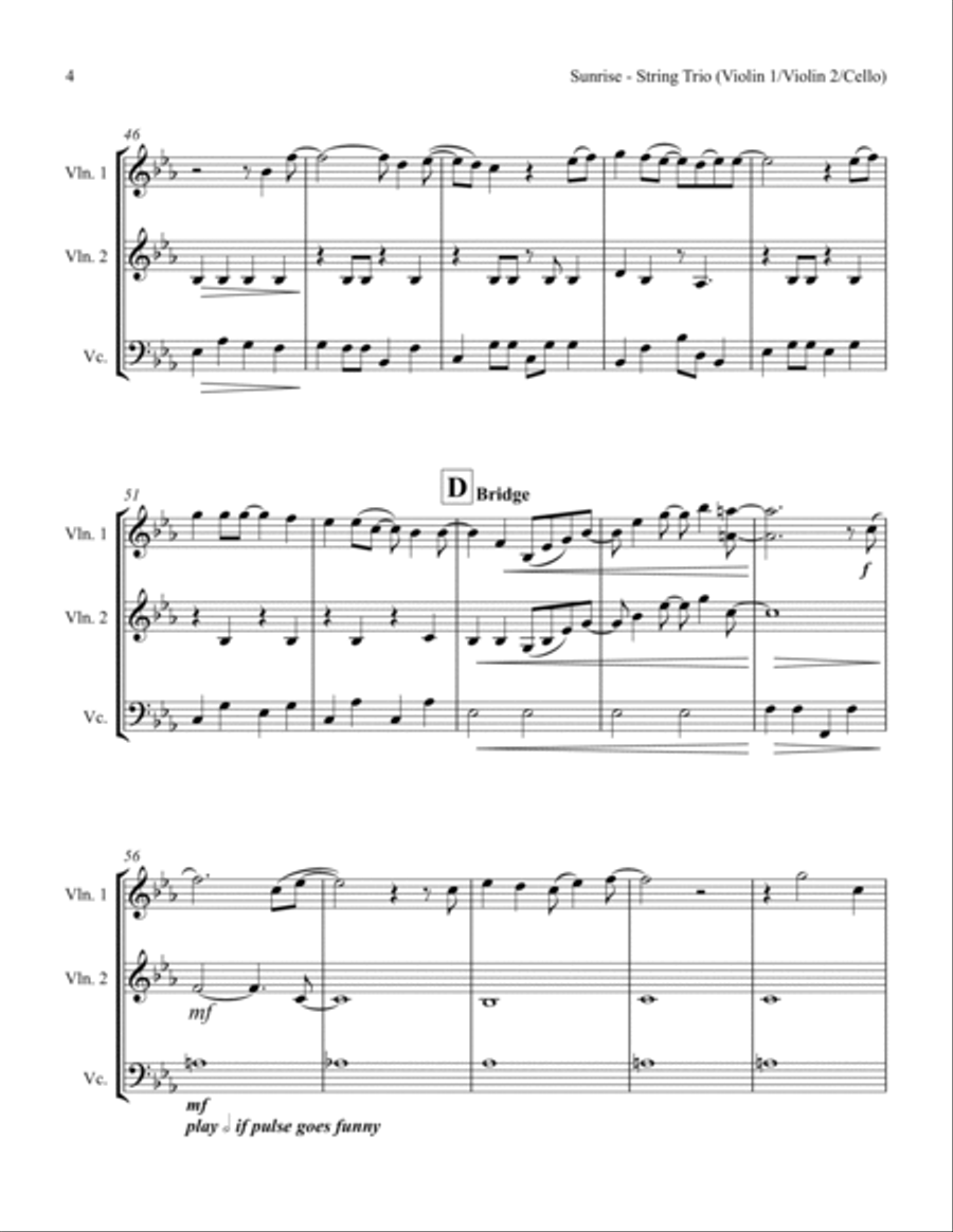 Sunrise String Trio scores gallery preview page 6