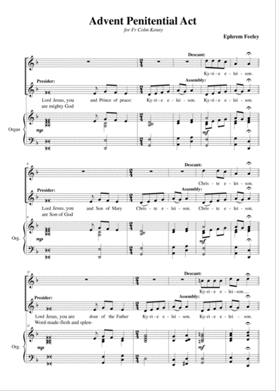Advent Penitential Act Choir scores gallery preview page 2