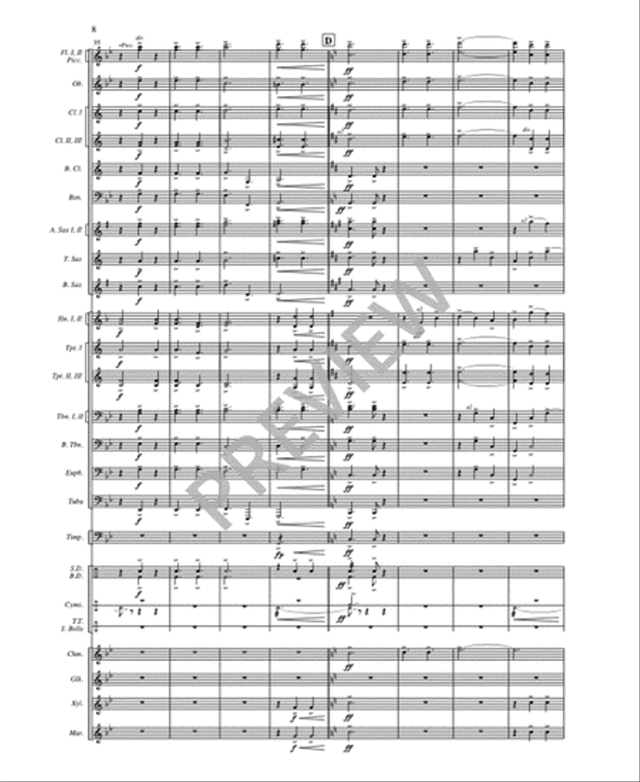Raise - Full Score and Parts Set of Parts scores gallery preview page 10