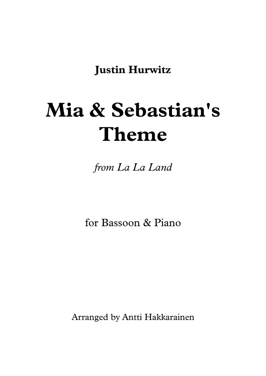 Mia & Sebastian's Theme Bassoon scores gallery preview page 1