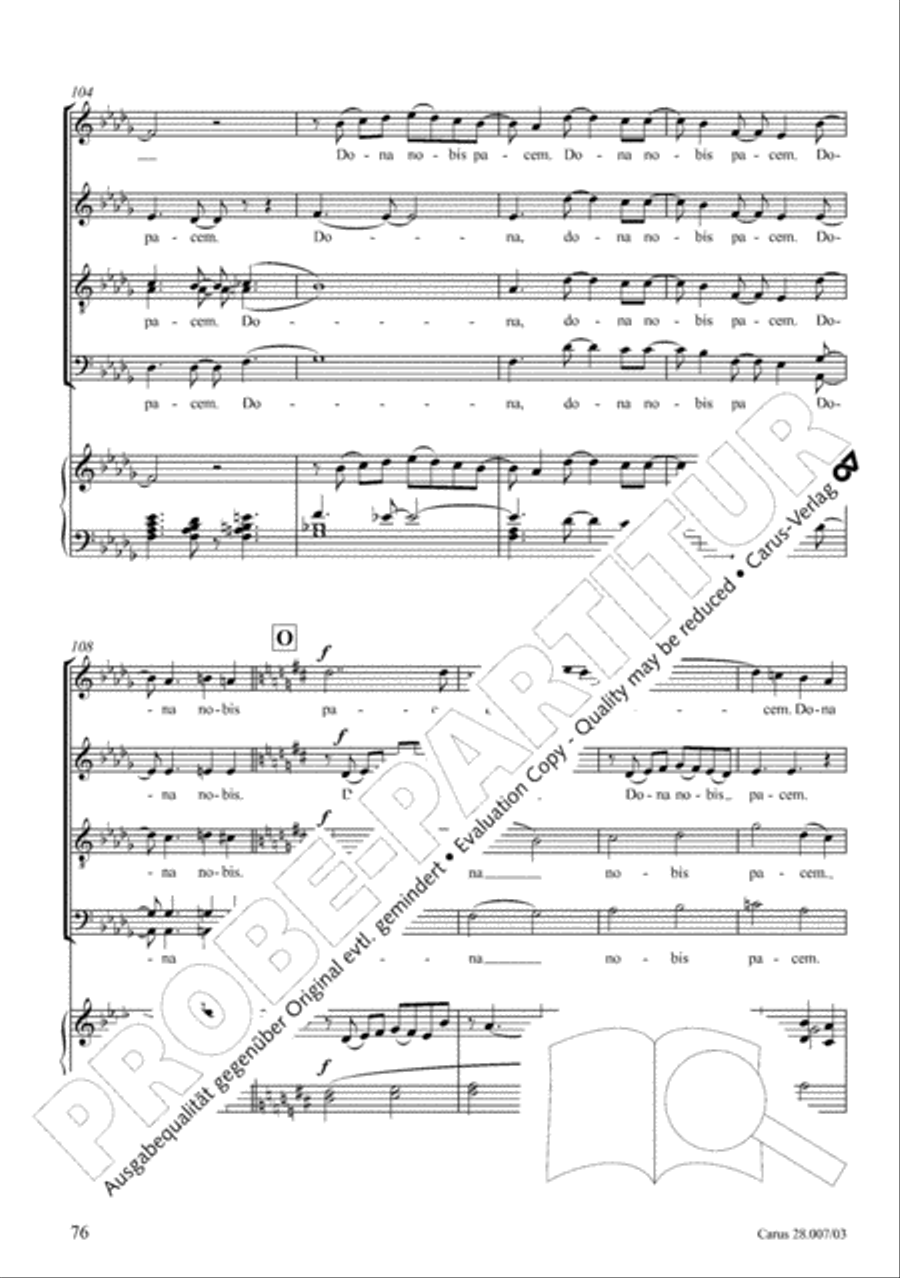 Missa latina 4-Part scores gallery preview page 77