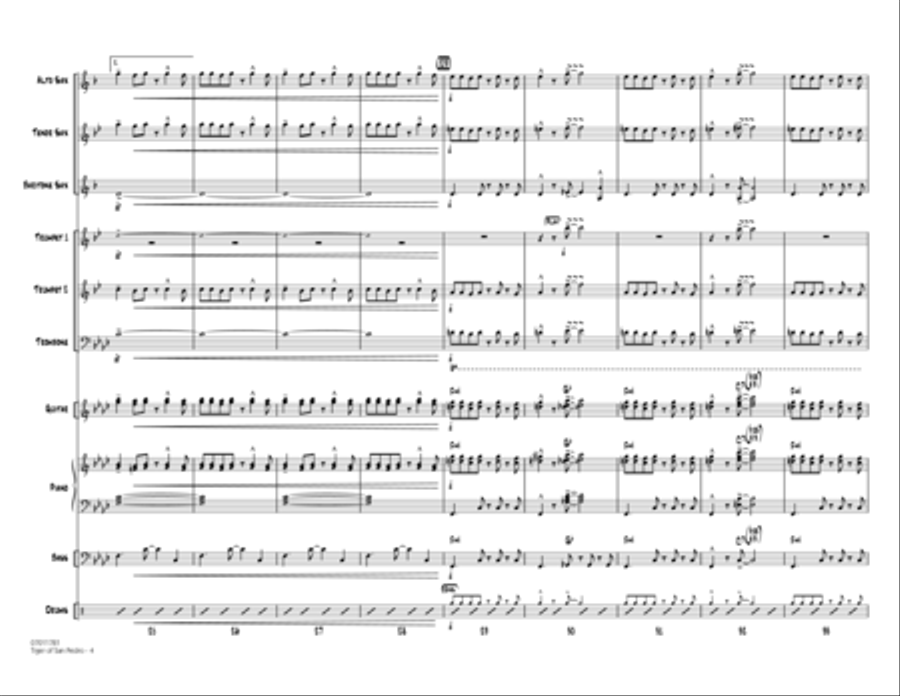 Tiger Of San Pedro - Conductor Score (Full Score) Jazz Ensemble scores gallery preview page 4
