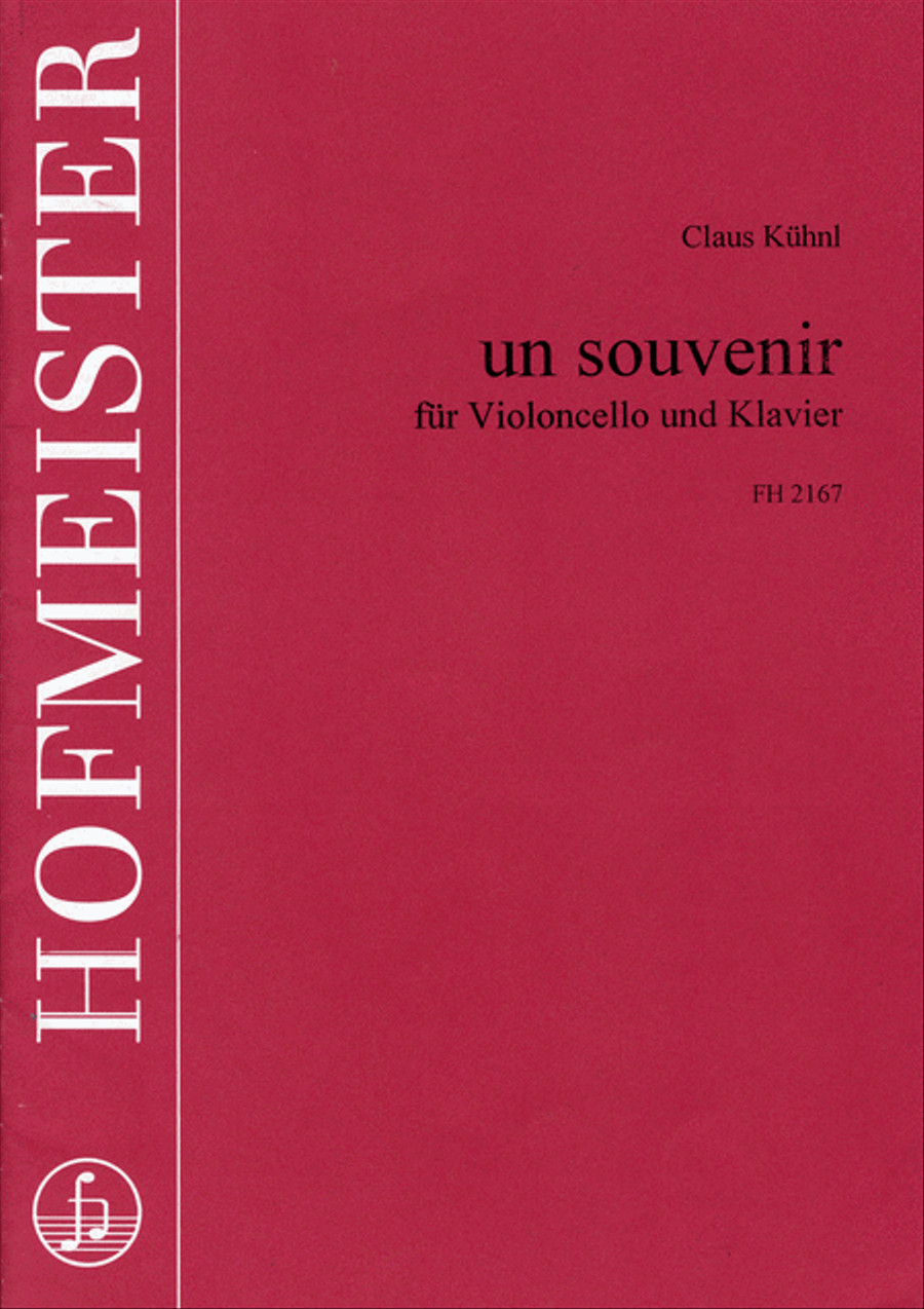 „Un souvenir. Elegie „Un souvenir. Elegie Piano scores gallery preview page 1