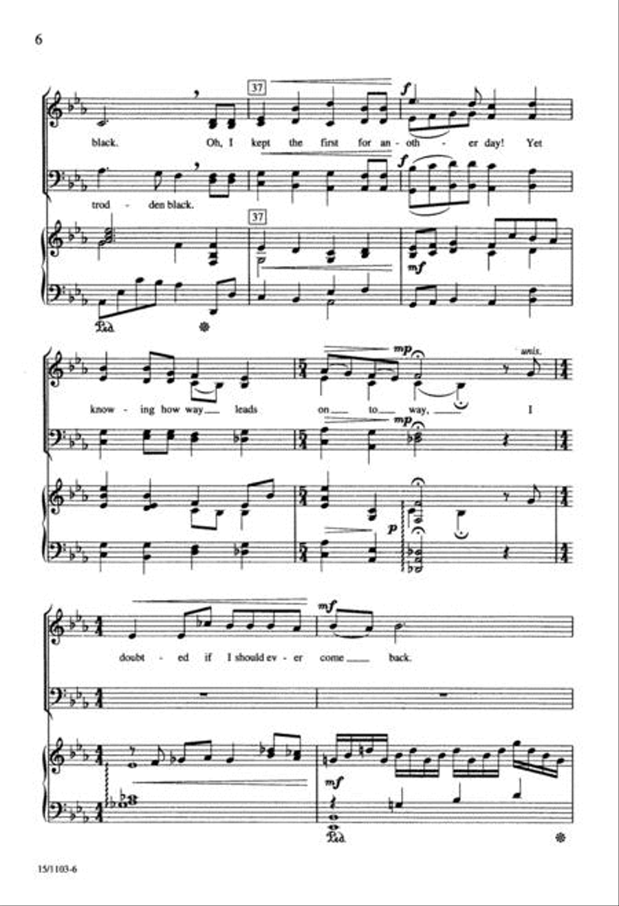 The Road Not Taken 4-Part scores gallery preview page 6