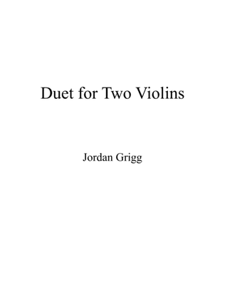 Book cover for Duet for Two Violins (1985)
