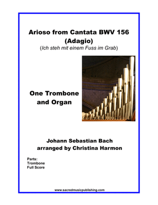 Book cover for Arioso from Cantata BWV 156 (Adagio) – One Trombone and Organ