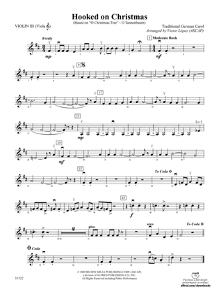 Hooked on Christmas: 3rd Violin (Viola [TC])