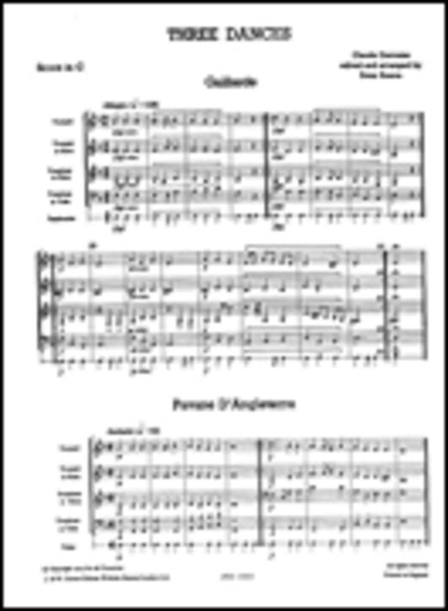Claude Gervaise: Three Dances - Brass Quartet (Just Brass No.4)