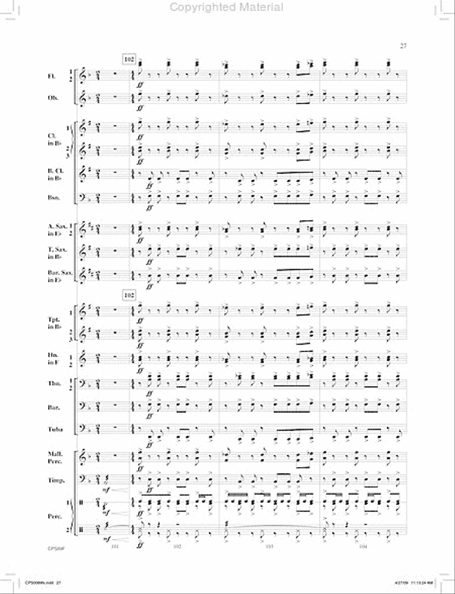 Canonic Fantasy Concert Band scores gallery preview page 28